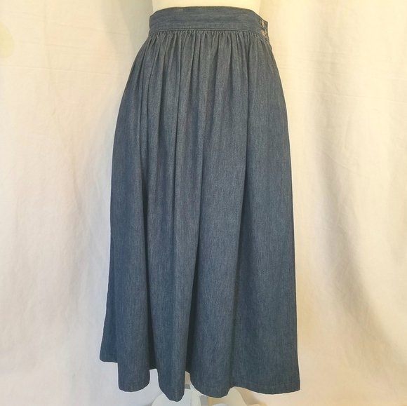 Calvin Klein Dresses & Skirts - Vintage Calvin Klein Denim Maxi Skirt